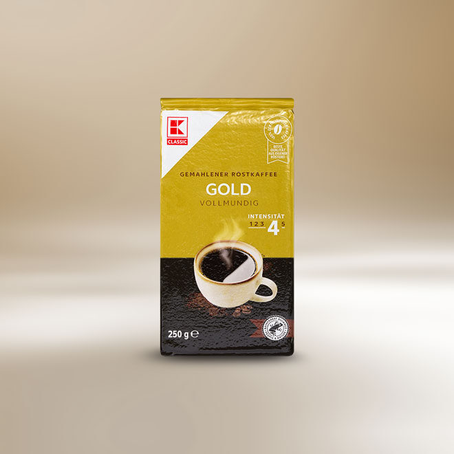 K-Classic gemahlener Röstkaffee Gold 250g