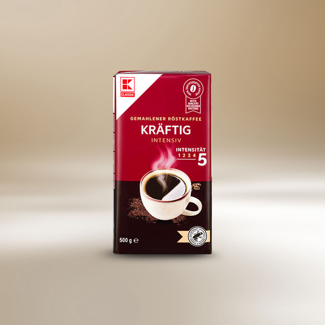 K-Classic gemahlener Röstkaffee Kräftig 500g