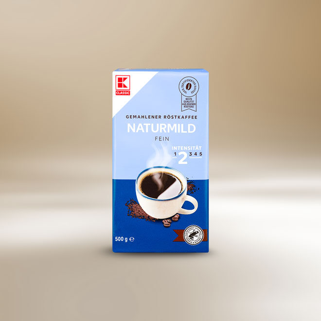 K-Classic gemahlener Röstkaffee Naturmild 500g